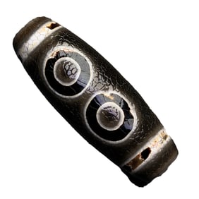Old Tibetan 5 Eye DZI Agate Lucky Pendant