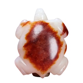 Chinese Hetian Jade Carved Longevity Turtle Pendant