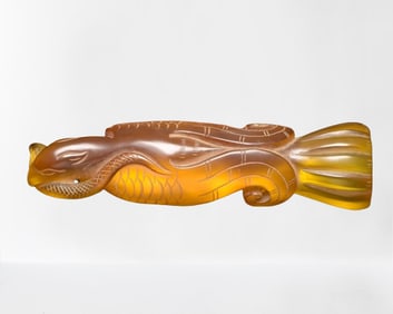 Old Chinese  Zircon Carved Bird Pendant