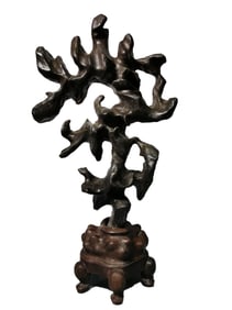 Vintage Lingbi Stone Mountain Shape Statue