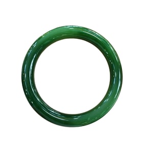 Inside Diameter 56.5 MM High Quality Chinese Green Hetian Jade Bracelet