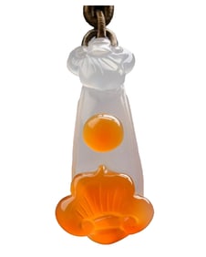 Chinese Agate Carved Ruyi Pendant