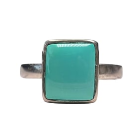 Beautiul 925 Silver Inlay Turquoise Ring