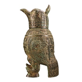 Vintage Chinese Bronze Divine Bird Statue