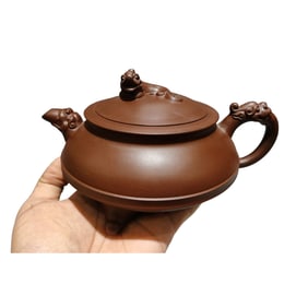Antique Chinese Yixing Zisha Chi Dragon Teapot