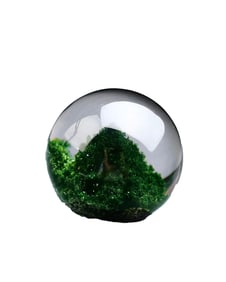 Exquisite Green Crystal Statue