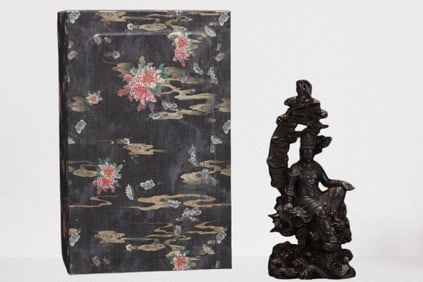 Vintage Chenxiang Wood Carved Kwan-yin Statue