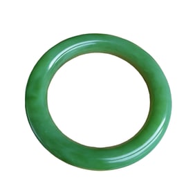 Inside Diameter 56mm Superb Chinese Green Hetian Jade Bracelet