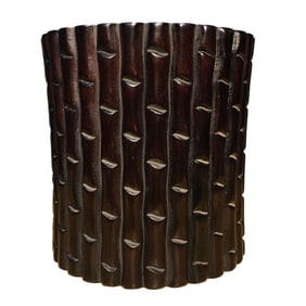 Vintage Chinese Zitan Wood Brush Pot