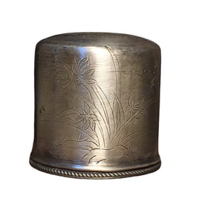 Vintage Chinese Pure Silver Thumb Ring