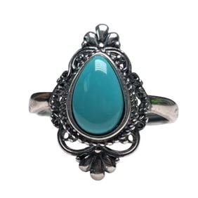 Beautiful 925 Silver Inlay Turquoise Ring