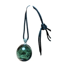 Exquisite Green Crystal Bead Pendant