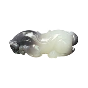 Superb Chinese Hetian Jade Carved Fortune Horse Pendant/Statue