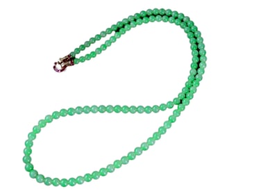Exquisite Jadeite Beads Necklace