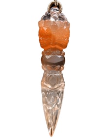 Beautiful Crystal Carved Pestle Xiangmo Pendant
