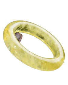 Inside Diameter 55.8mm Exquisite Yellow Crystal Bracelet