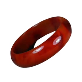 Inside Diameter 55.8mm Beautiful Chinese Nanhong Agate Bracelet