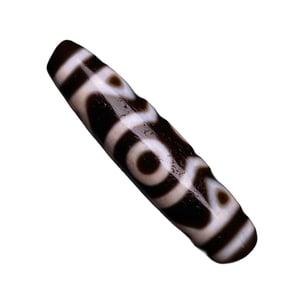 Old Tibetan 3 Eyes DZI Agate Lucky Pendant