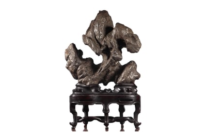 Vintage Lingbi Stone Original Stone Mountain Shape Statue