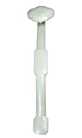 Superb Chinese Hetian Jade Carved Pine Tree & Figure Ruyi Scepter Statue