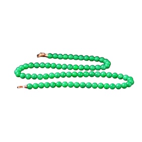 Exquisite Green Jadeite Beads Necklace