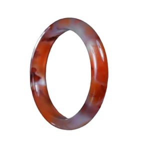 Inside Diameter 54.5mm Chinese Nanhong Agate Bracelet