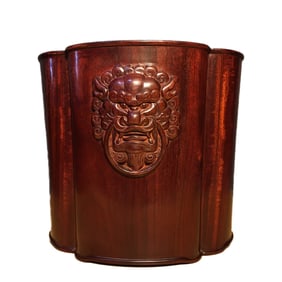 Chinese Huanghuali Wood Brush Pot