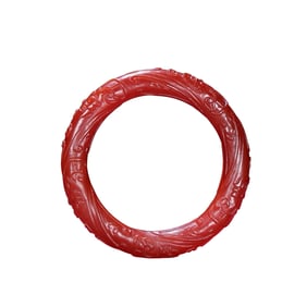 Inside Diameter 60mm Vintage Red Agate Bracelet