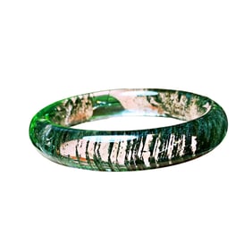 Inside Diameter 59mm Exquisite Green Crystal Bracelet