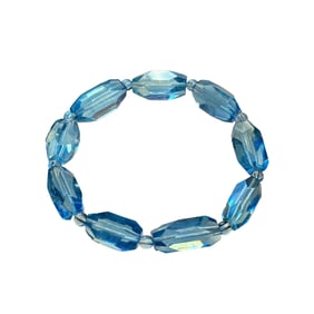 Hand Woven Beautiful Aquamarine Beads Bracelet