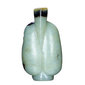 Vintage Chinese Hetian Jade Carved Figure Pendant