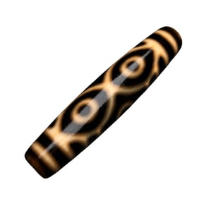 Old Tibetan 6 Eye DZI Agate Lucky Pendant