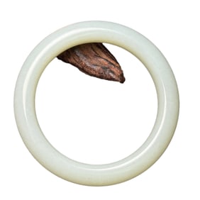 Inside Diameter 60mm Superb Chinese Hetian Jade Bracelet