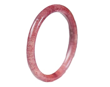 Inside Diameter 59.2mm Beautiful Pink Crystal Bracelet