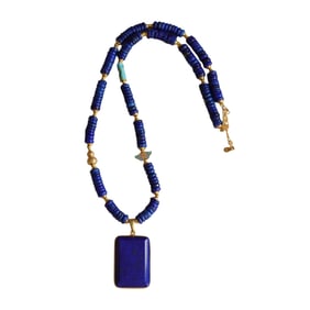 Chinese Lapis Lazuli Beads Necklace