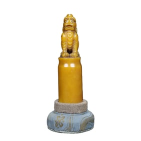 Superb Vintage Chinese Tianhuang Stone Carved Fortune Beast Seal