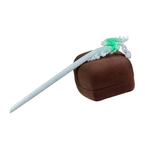 Exquisite Jadeite Carved Phoenix Hair Decoration