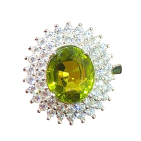 Beautiful 925 Silver Inaly Tourmaline Ring