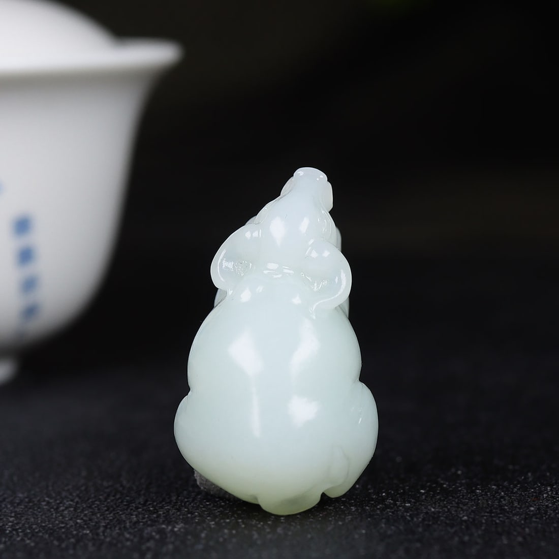 Superb Chinese Natural Hetian Jade Carved Fortune Ox Pendant - 5