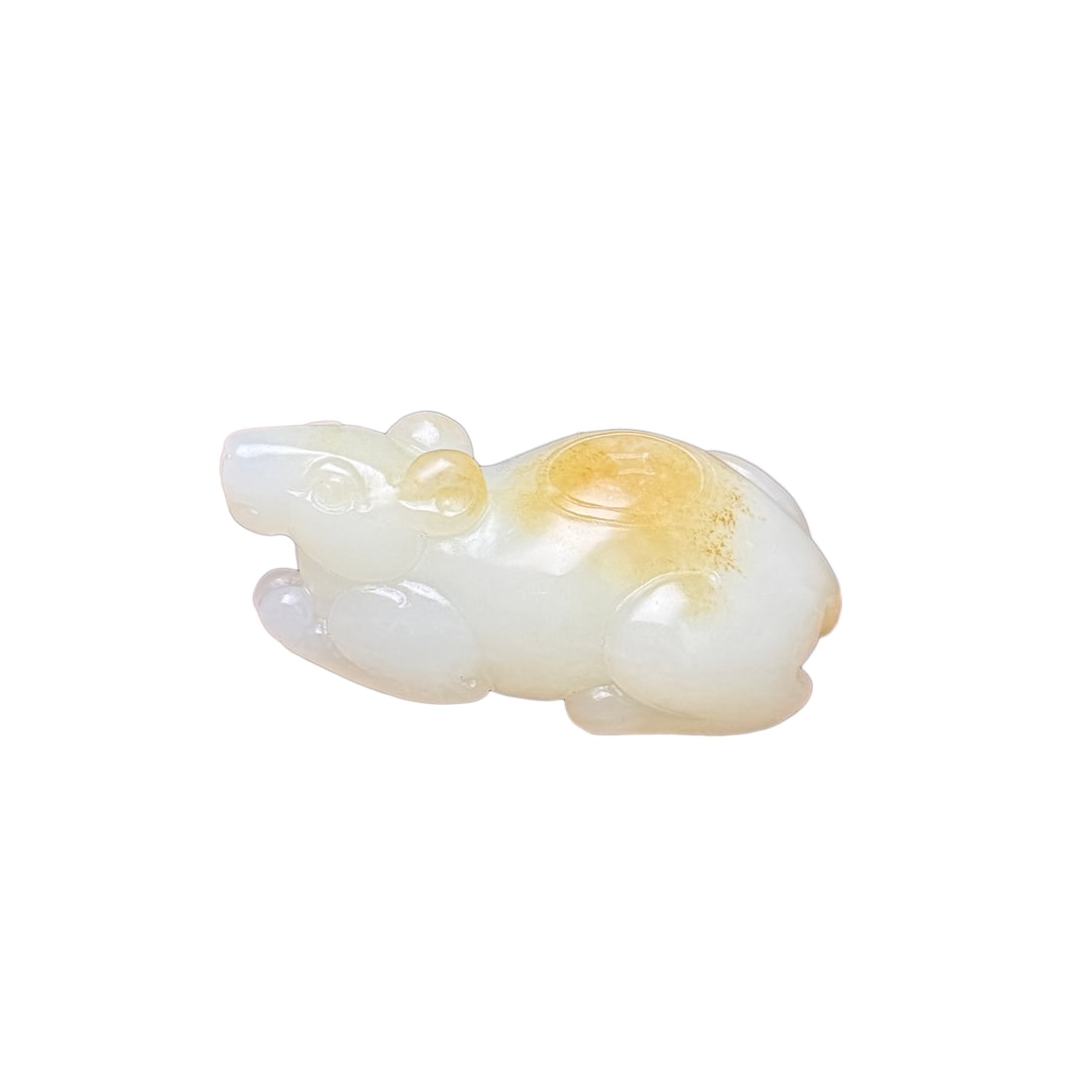 Chinese Hetian Jade Carved Mouse Pendant: Chinese Hetian Jade Carved Mouse PendantDimension: 51 x 28 x 20 (mm)2.01 x 1.10 x 0.79 (inches) Weight: 0.07 lbs/ 34 g