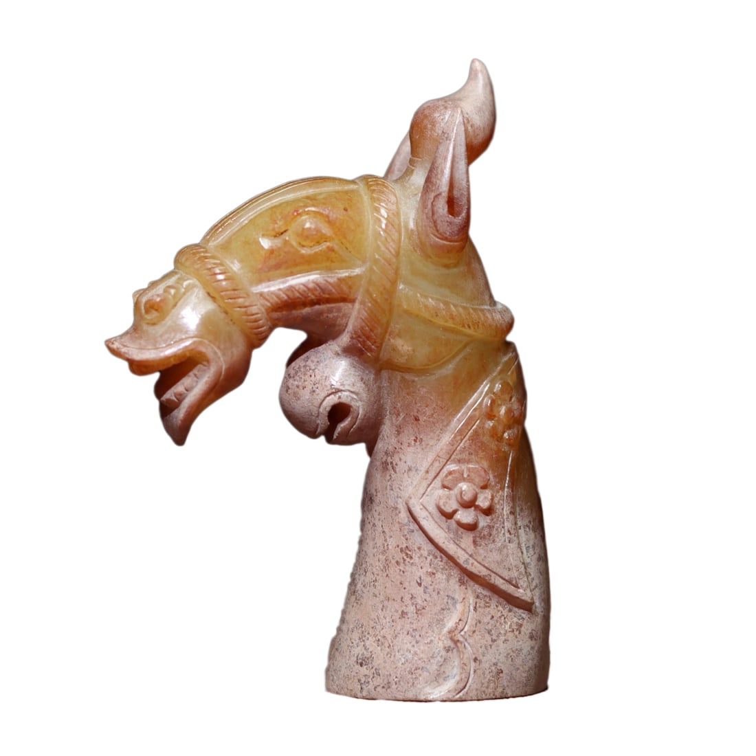 Vintage Chinese Hetian Jade Carved Fortune Horse Statue: Vintage Chinese Hetian Jade Carved Fortune Horse StatueDimension: 73 x 47 x 26 (mm) 2.87 x 1.85 x 1.02 (inches) Weight: 0.17 lbs/ 76.8 g