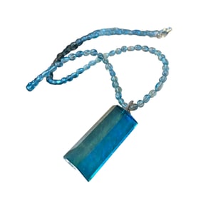Beautiful Natural Aquamarine Carved Lucky Pendant