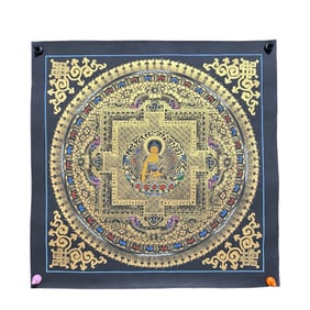 Hand Drawn Siddhartha Buddha Tangka