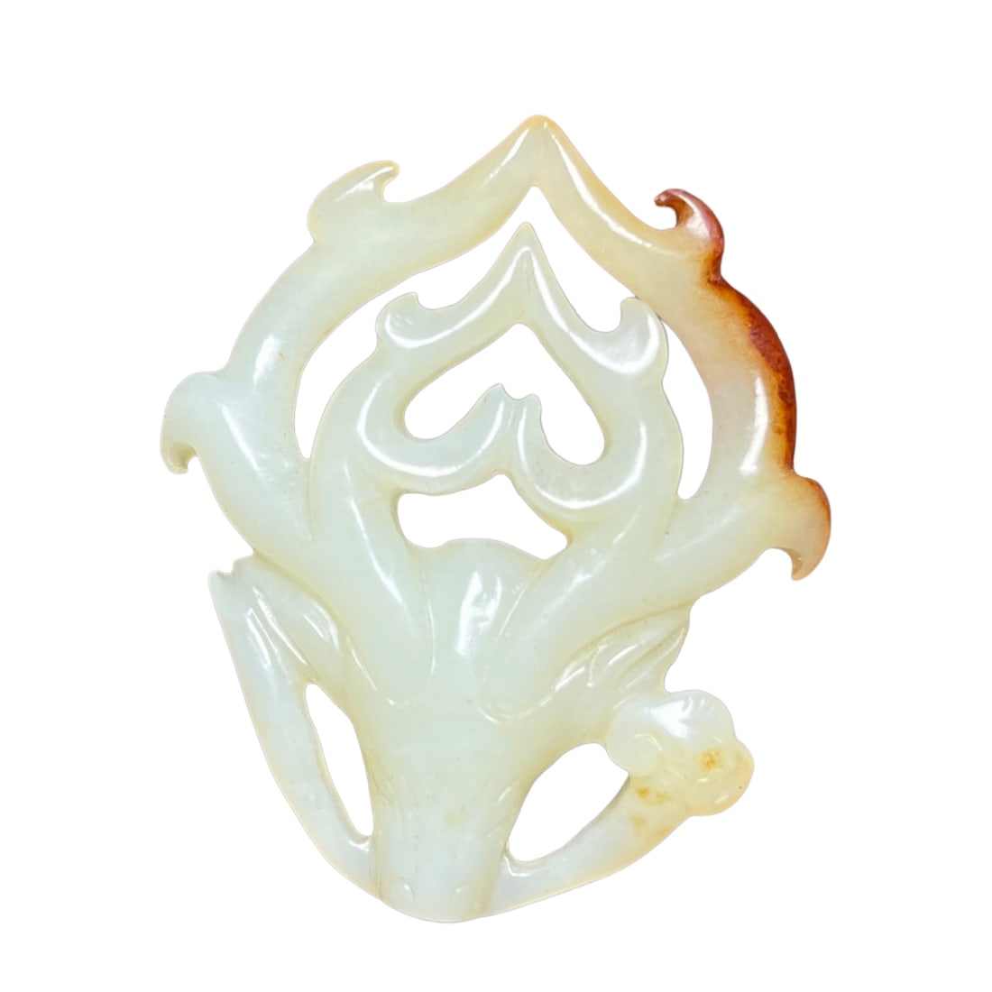 Openwork Chinese Hetian Jade Carved Fortune Deer Pendant: Openwork Chinese Hetian Jade Carved Fortune Deer PendantDimension: 50 x 43 x 11 (mm) 1.97 x 1.69 x 0.43 (inches) Weight:0.03 lbs/ 15 g