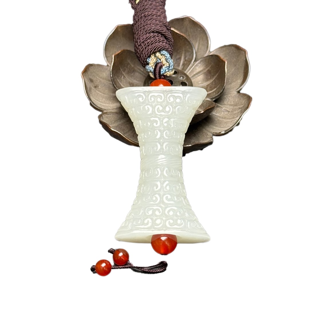 Chinese Hetian Jade Carved Lucky Pendant: Chinese Hetian Jade Carved Lucky PendantDimension: 51 x 30 x 12 (mm)2.01 x 1.18 x 0.47 (inches) Weight:0.07 lbs/ 31 g