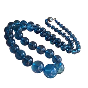 Beautiful Natural Aquamarine Beads Necklace