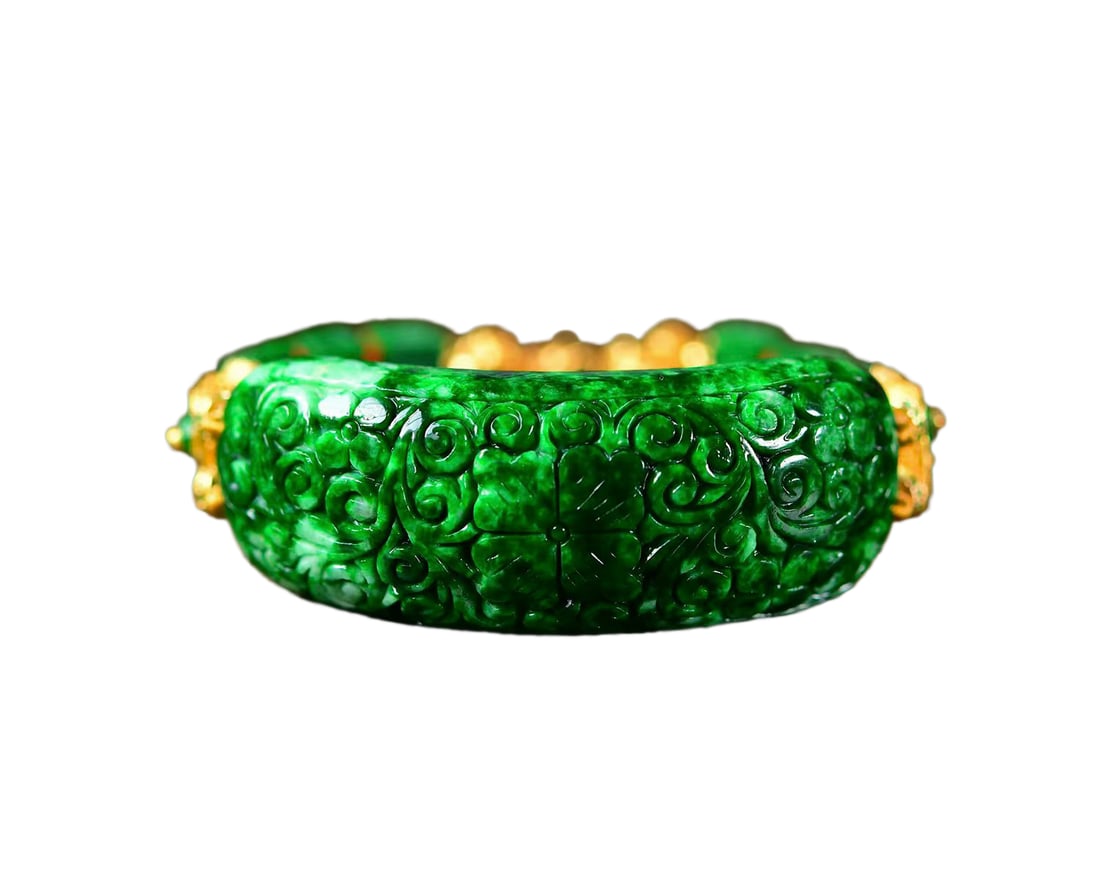 Exquisite Green Jadeite Beads Bracelet (1 of 5)