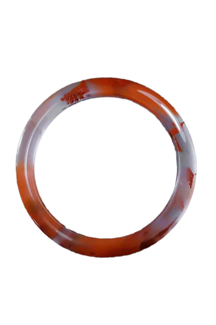 Inside Diameter 54.5mm Chinese Nanhong Agate Bracelet (1 of 7)
