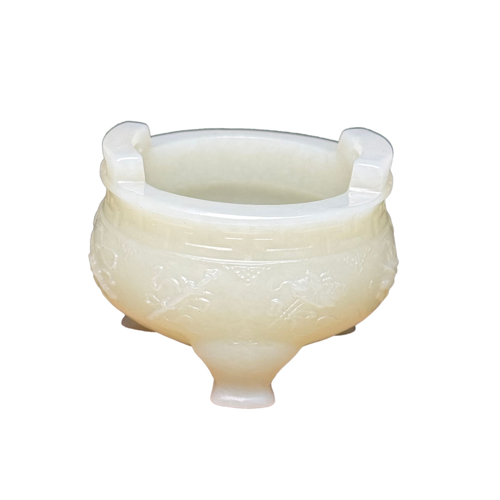 Superb Chinese Hetian Jade Carved Incense Burner (1 of 10)