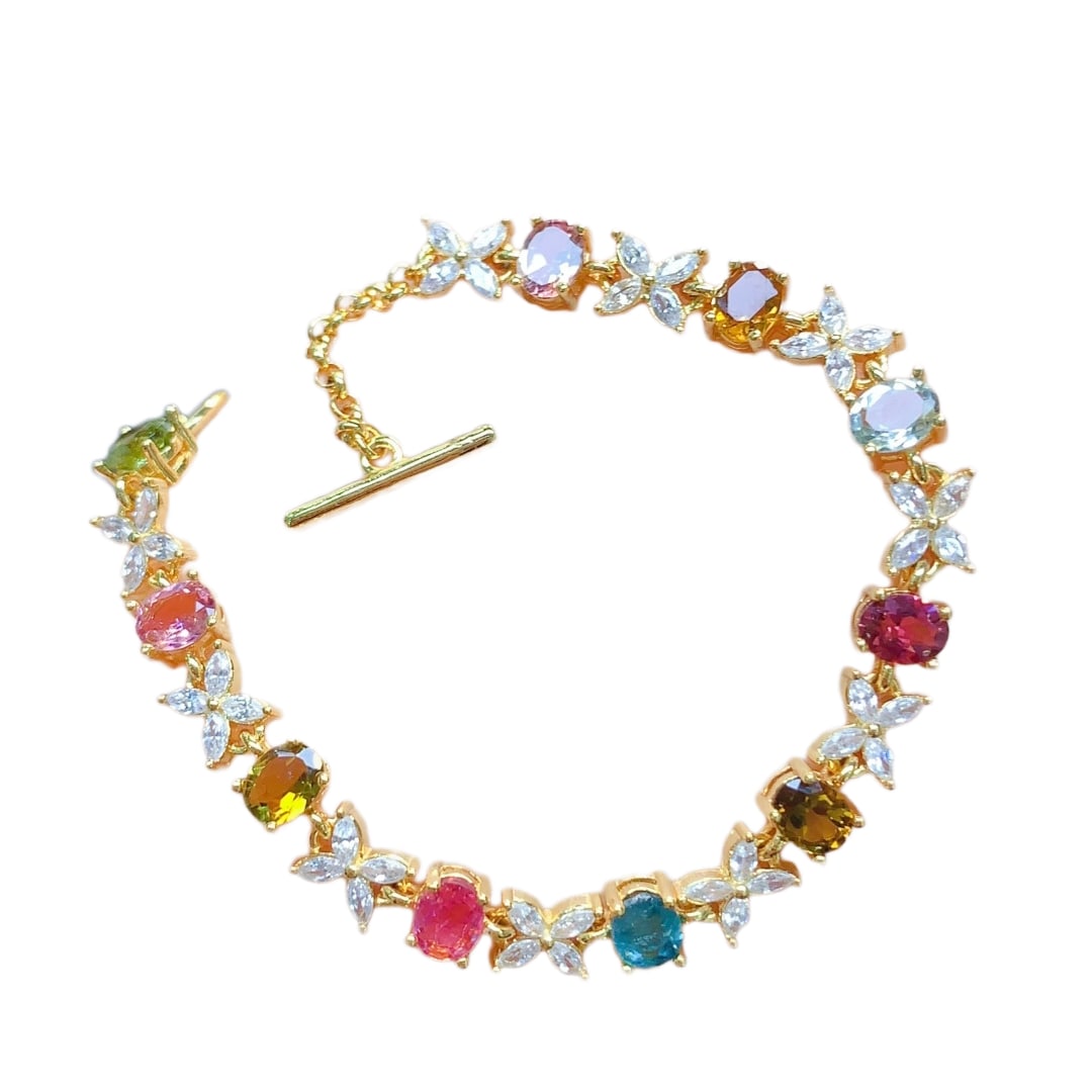 Beautiful 925 Silver Inlay Tourmaline Beads Bracelet: Beautiful 925 Silver Inlay Tourmaline Beads BraceletDimension: 4 x 5 (mm) 0.16 x 0.20 (inches)